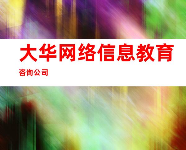 大华网络信息教育咨询公司